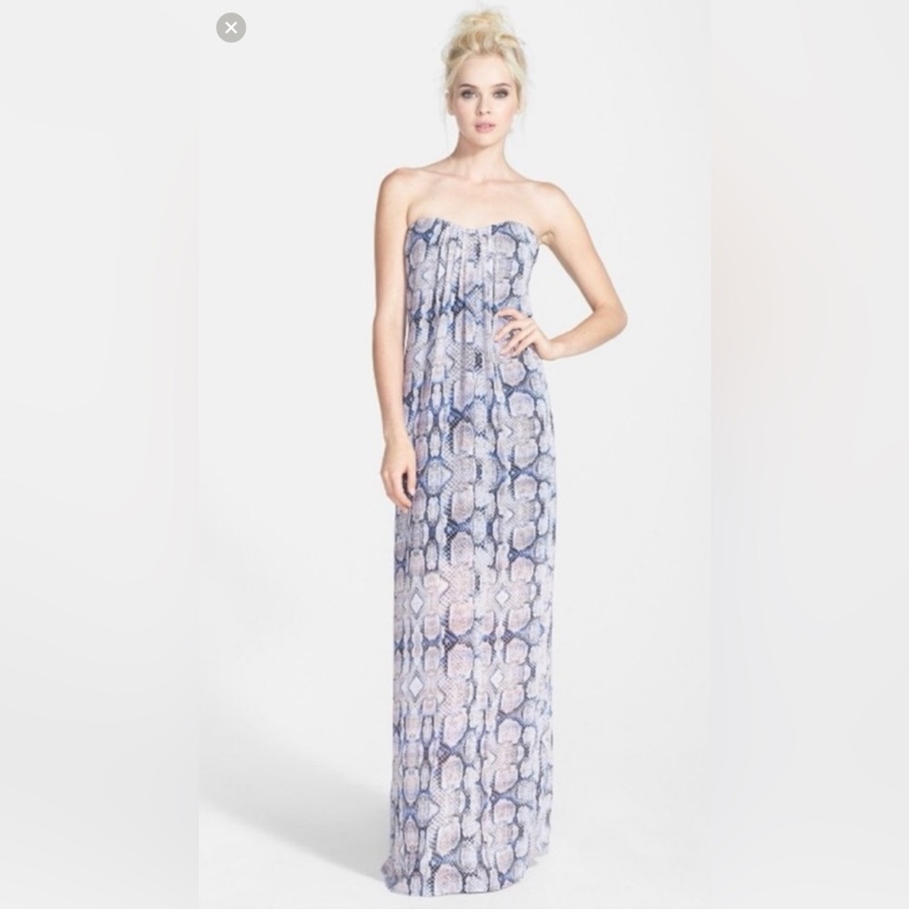 Like Mynded Snake Print Maxi Dress Size S